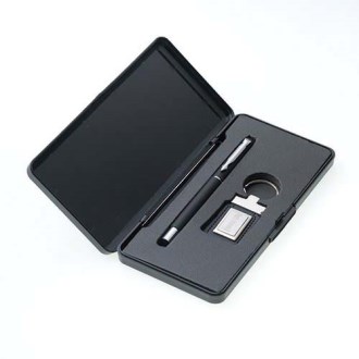 가죽 고급 메탈 사각 볼펜세트 MS2021