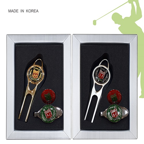 ST-224Set 그린보수기 + 클립 + 볼마크 골프용