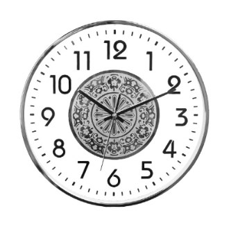 투풀 크롬 입체숫자 투명벽시계 300