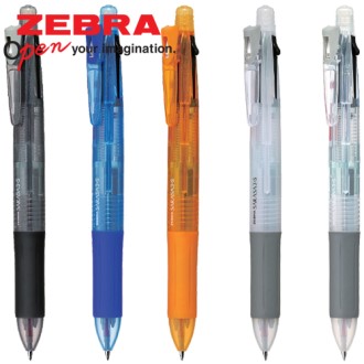 제브라 사라사 3+S볼펜 0.5mm 다색볼펜, 샤프