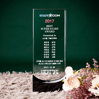 기업 퇴직 재직기념패 감사패 크리스탈 상패 art 307