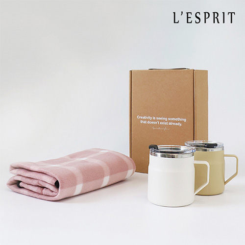 레스쁘리 고급 텀블러세트 SSS (어반 스텐 머그 355ml+무릎담요)