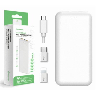 J79 어반위즈 PD 3.0 20W 초고속 10000mAh 2포트 보조배터리 5핀+8핀+C타입 인쇄가능