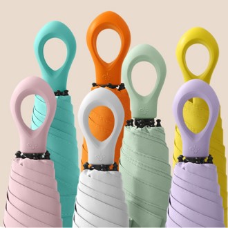 초경량 파스텔 미니 양우산, 5단 암막 양우산-러브홀릭