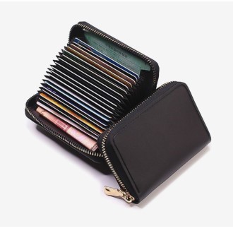 아코디언 여성 지갑 카드 & 명함 케이스 11 * 8 * 2cm, 11포켓 카드지갑 명함지갑