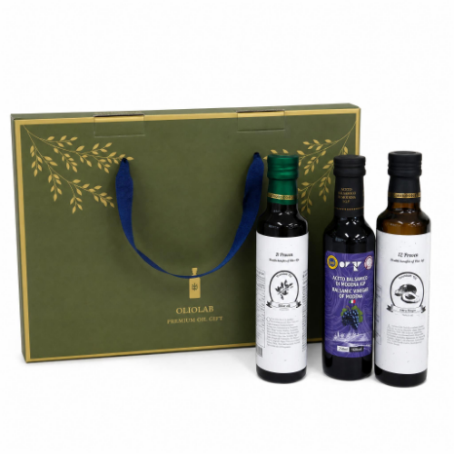 올리브오일 250ml + 발사믹식초 250ml + 아보카도오일 엑스트라버진 250ml 선물세트