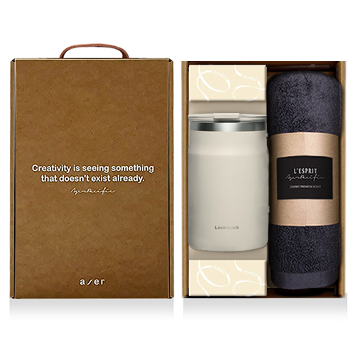 레스쁘리 고급 락앤락 세트 I, 뉴메트로머그 600ml + 호텔타올