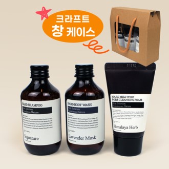나드샴푸 + 바디워시 + 마일드휩 클렌징폼 + 크라프트 창케이스