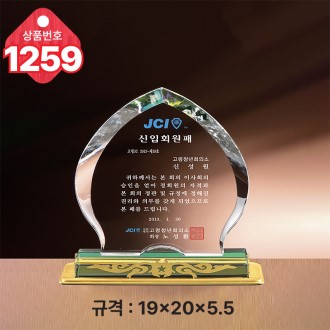 크리스탈 상패 1259