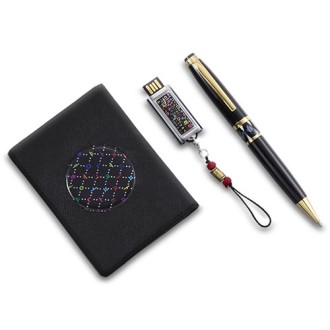 비즈니스선물 금장 자개 볼펜 한글 카드 명함 지갑 자개 USB 외국인 선물