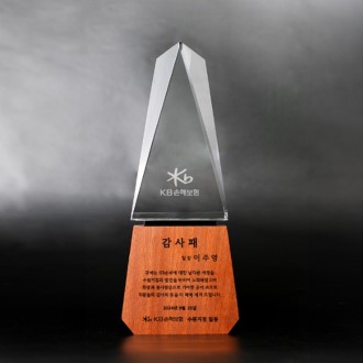 크리스탈우드 퇴임 공로 상패 ART343-A