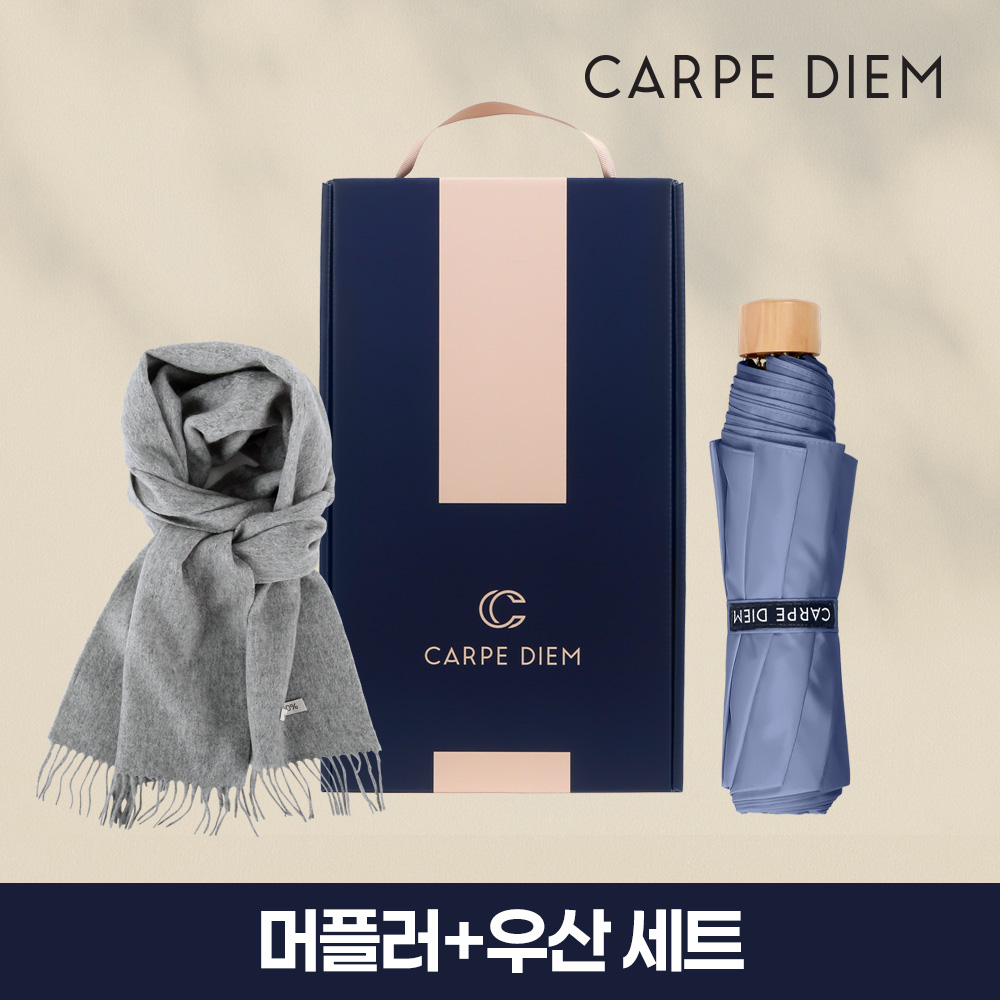 카르페디엠 3HH3C039 머플러 우산 세트