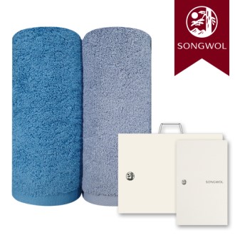 송월타올 항균 170g (30수/40*80cm) 2매입 선물세트(박스+쇼핑백 포함)