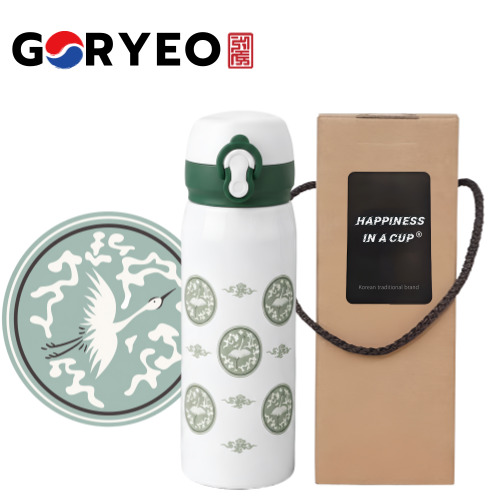 한국전통 문양 고려청자 원터치 텀블러 500ml