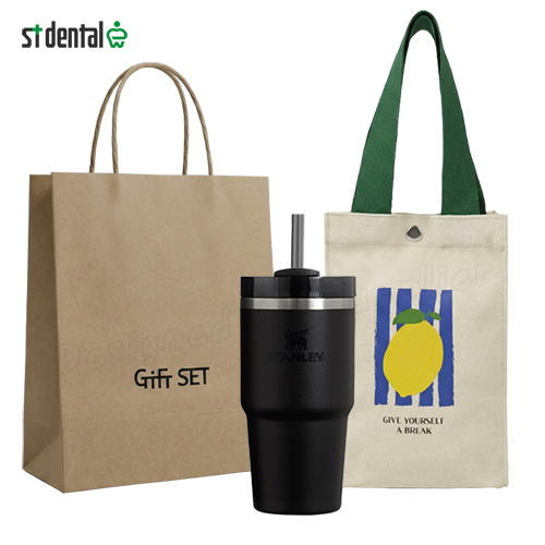 스탠리 ��처 플로우스테이트 텀블러 591ml 블랙 (파우치+쇼핑백)