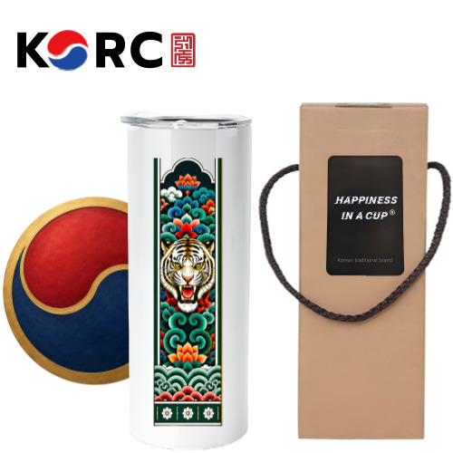 한국문양 단청 에디션 호랑이 커뮤터 텀블러 591ml
