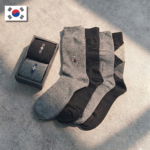 국산 신사 정장 양말 2P세트 7종 선택 맞춤제작 답례품 선물세트