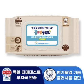 로띠앙 센시티브 플러셔블 베이지 70g 캡형 물티슈 (25매)