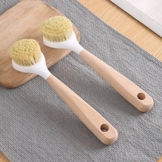 CL072 에코라이프 키친 우드 손잡이 수세미 브러시