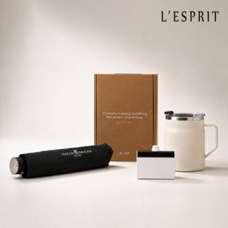 레스쁘리 고급 세트 KK(도킹형 고속 보조배터리+어반스텐머그475ml+메종프랑세즈 양우산)