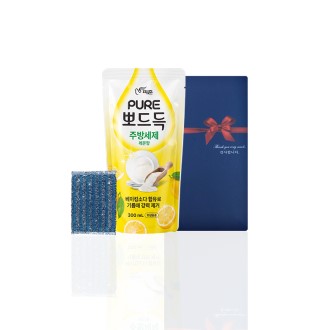 알뜰하게담은 세제세트11호(피죤퓨어뽀드득리필1P+수세미1P)