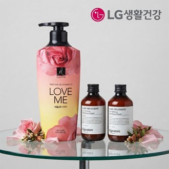 LG생활건강 엘라스틴 샴푸 400ml + 나드 트리트먼트 2개  + 끈케이스