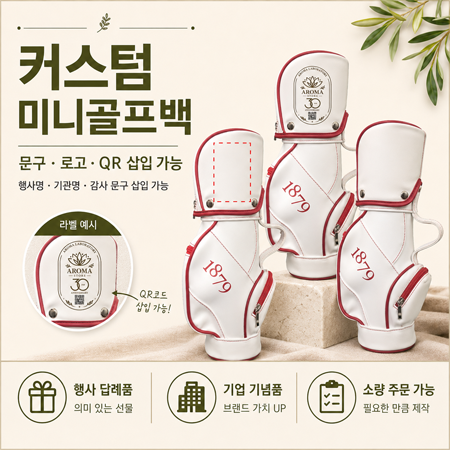 리뉴얼 1879 미니골프백 레드엣지 캐디 와인 케이스 인테리어 소품 파우치 백