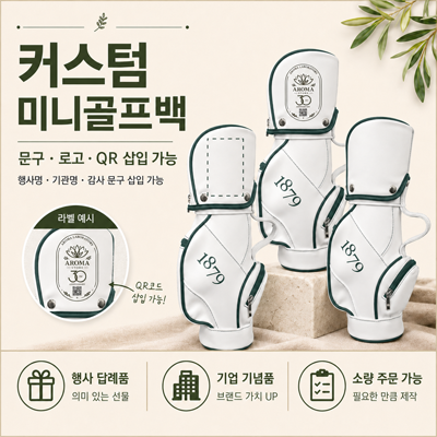 리뉴얼 1879 미니골프백 그린엣지 캐디 와인 케이스 인테리어 소품 파우치 백