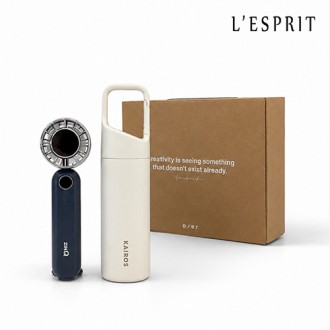 레스쁘리 스페셜 선풍기세트 A (나우 고클립 텀블러 210ml + 지니큐 미니 선풍기)