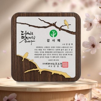 숲의노래B 상패