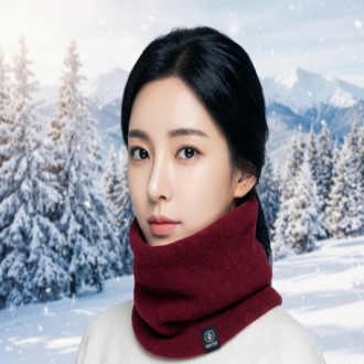 [겨울판촉물] 따뜻한 안감 융털 넥워머 남녀공용 방한 목도리 스카프 단체제작