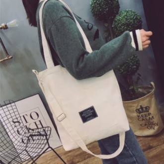 무지캔버스 블랙 심플캔버스 크로스형에코백 대형에코백