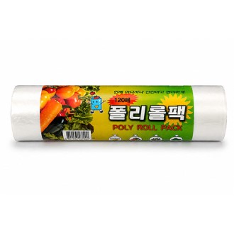 폴리롤팩 120매/1롤(26cmx35cm) 위생팩 일회용비닐 위생롤백