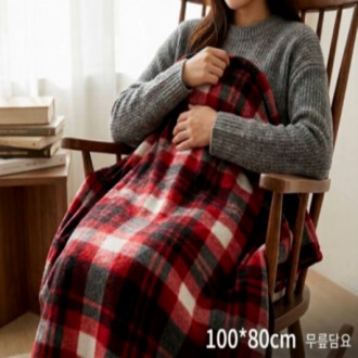 폴라폴리스 체크 무릎담요 판촉물 답례품 기념품 (휴대용/보온/겨울)