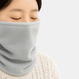 방한넥워머 단색 양면 기모 목도리