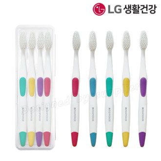 LG미세모 칫솔4p세트 LG생활건강 여행용세트 구강용품