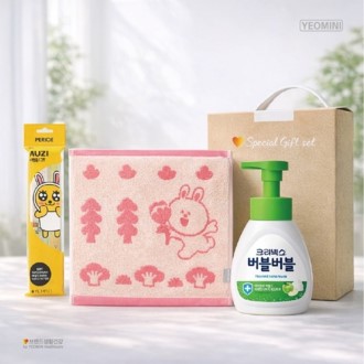 버블핸드워시 카카오양치세트 라인프렌즈 핸드고리수건타올 크리넥스 브생건 3종세트