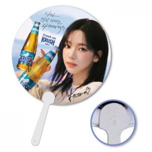 [주문제작] 원형손잡이부채 PP홍보부채 칼라인쇄