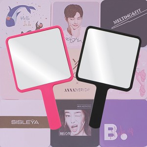 국산모던사각손거울(중)-블랙핑크