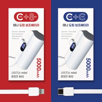 태나 디스플레이 듀얼 도킹 보조배터리