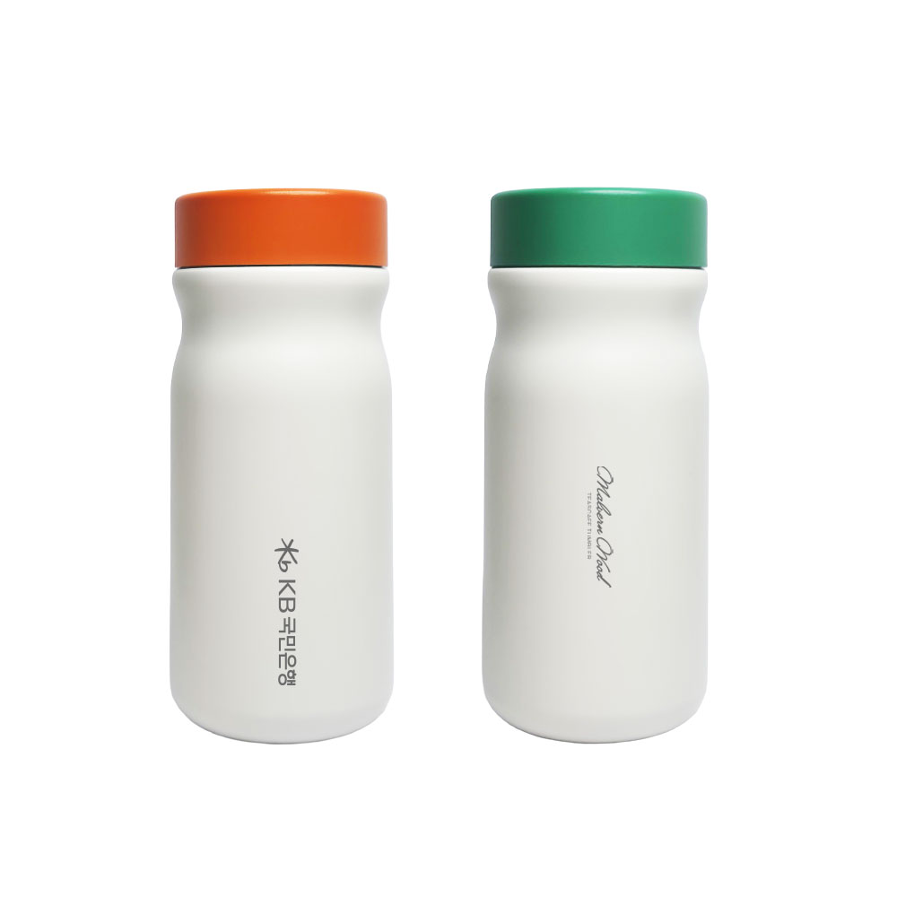 티스카페 투고 미니 포켓 스텐 텀블러 350ml(그린/오렌지)