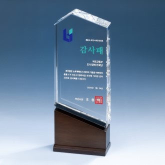 핸디형 우드크리스탈 상패 K2026) 113-1