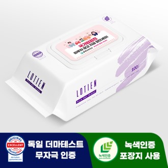 로티엔 퓨어 퍼플 40g 플레인 물티슈 (100매)